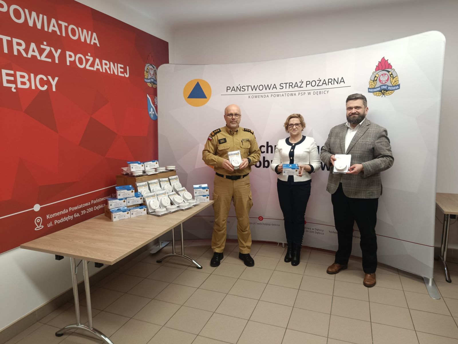 Zdjęcie: Czujki tlenku węgla i dymu dla mieszkańców Dębicy