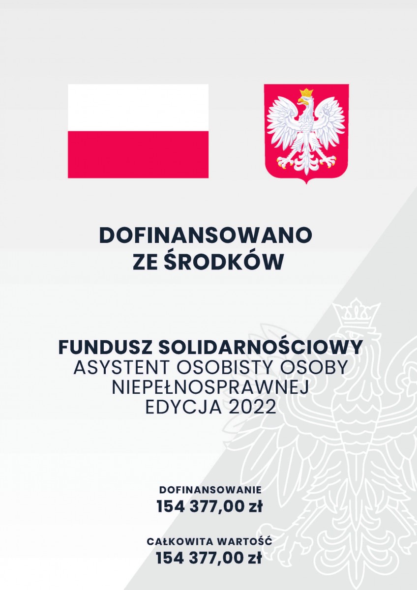 Plakat dofinasowania
