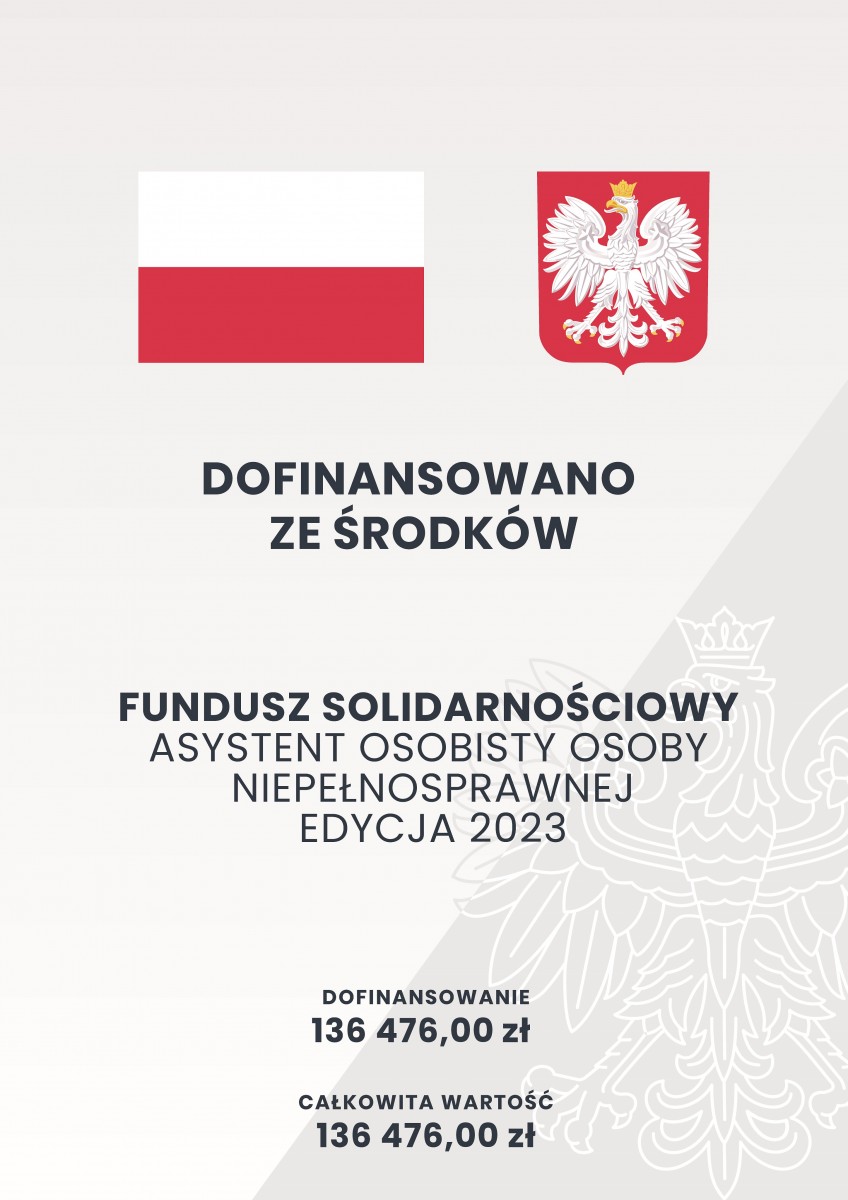Plakat dofinasowania