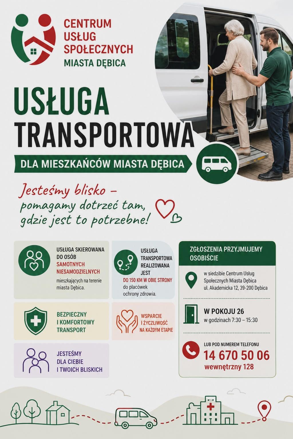 Galeria zdjęć: Usługa transportowa Centrum Usług Społecznych Miasta Dębica