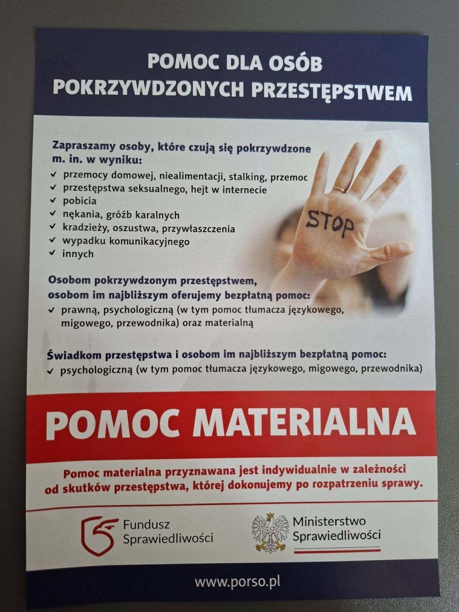Zdjęcie: Spotkanie dotyczące wsparcia dla osób pokrzywdzonych przestępstwem