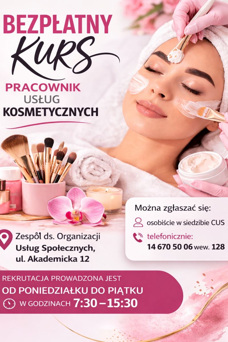 Zdjęcie: Kurs „Pracownik Usług Kosmetycznych”.