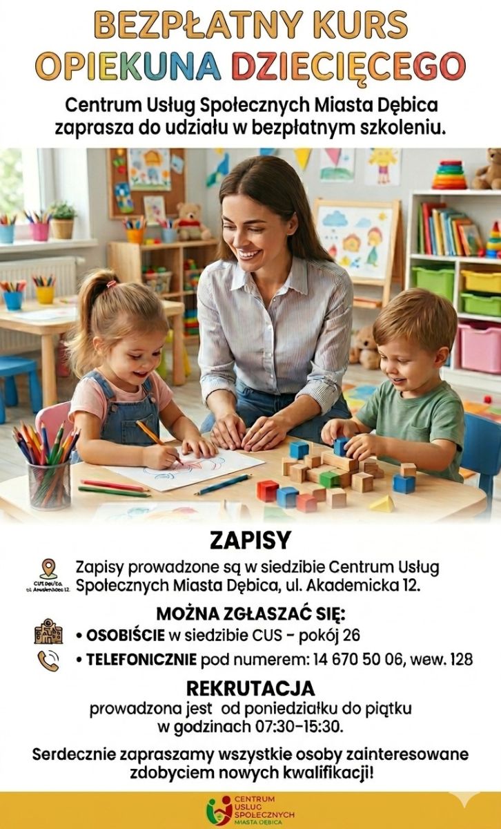 Zdjęcie: Kurs „Opiekun Dziecięcy”.