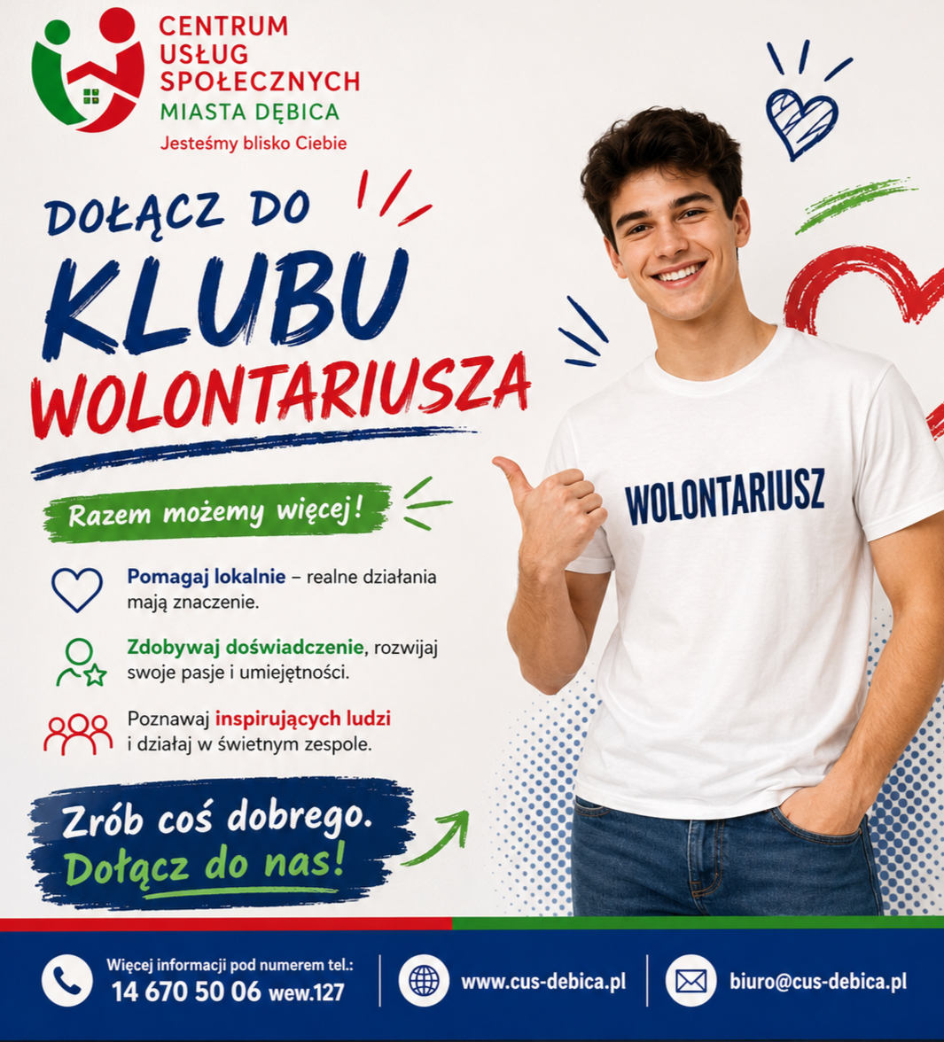 Zdjęcie: Klub Wolontariusza w Centrum Usług Społecznych Miasta Dębica